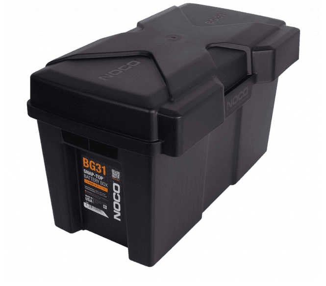 Hovedbilde Batterikasse 372x185x205mm (innvendig) plast stor