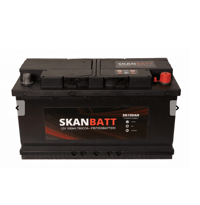 SKANBATT Fritidsbatteri 12V 100AH 780CCA