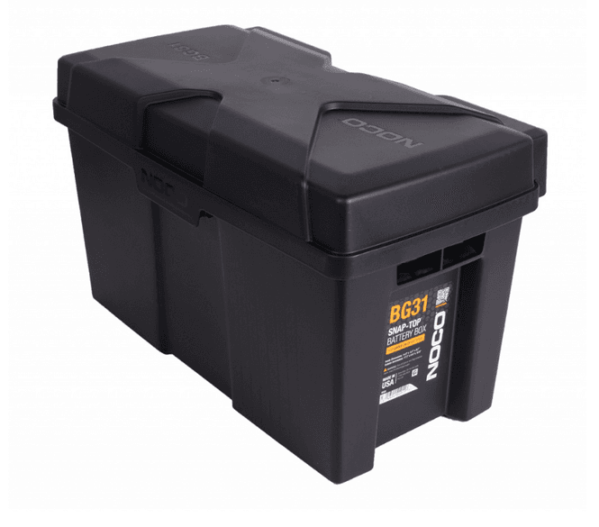 Hovedbilde Batterikasse 372x185x205mm (innvendig) plast stor