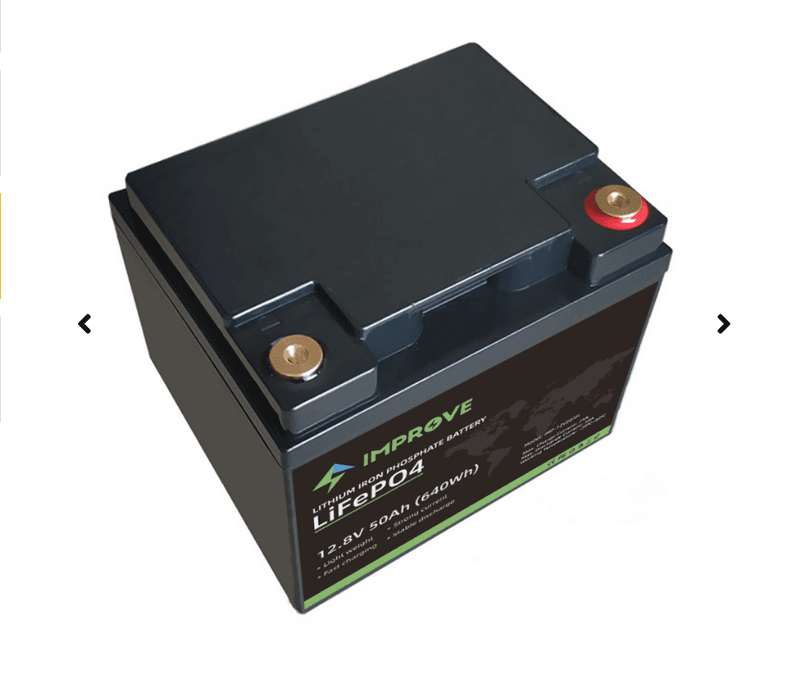 IMPROVE Lithium Batteri 12V 50Ah (LiFePO4) BMS 50A