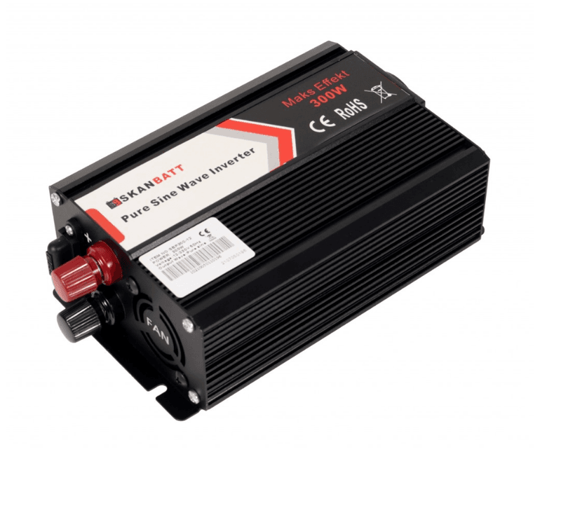 SKANBATT Inverter 12V 300W Ren Sinus